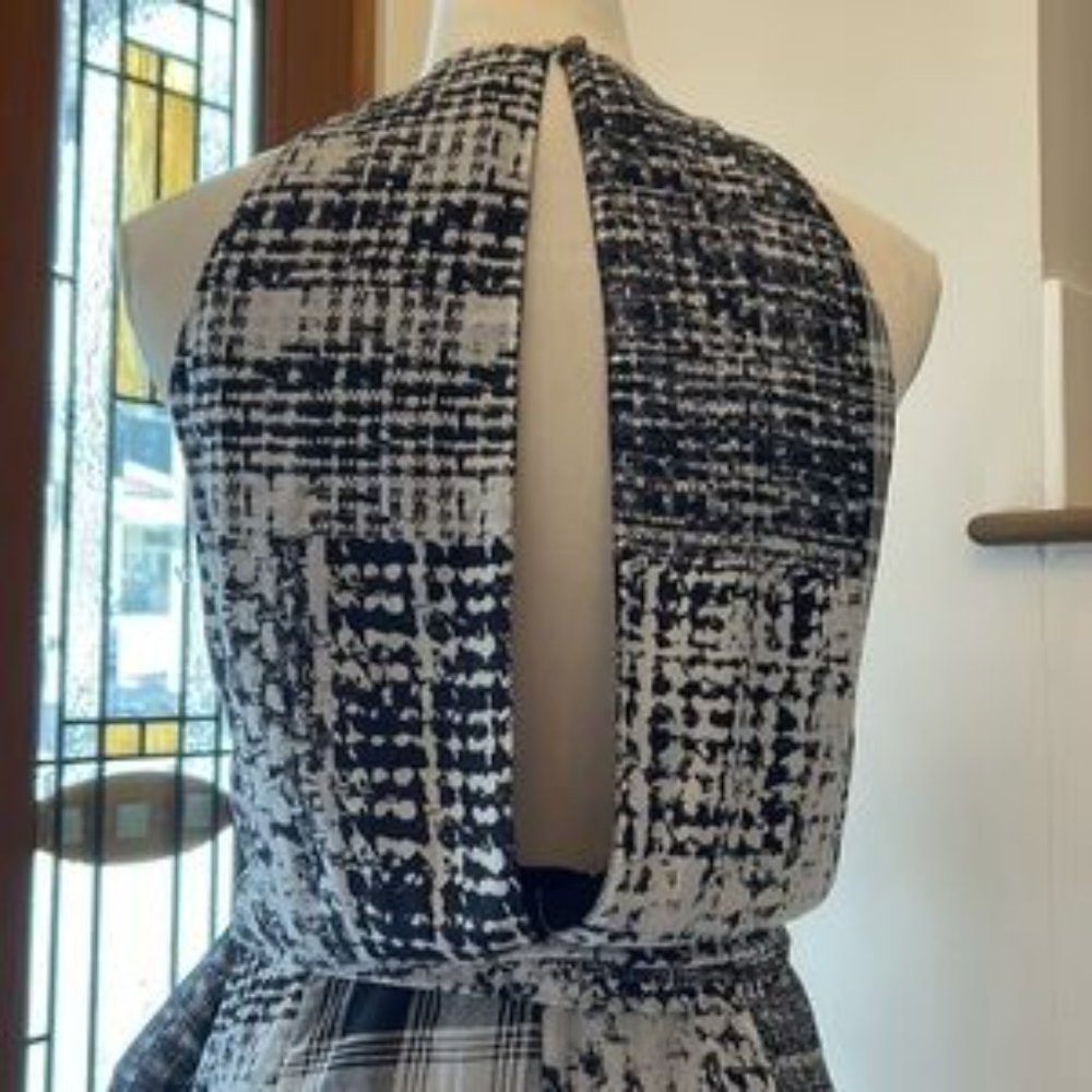 L'AGENCE PATCHWORK PRINT SILK DRESS - Picture 5 of 7